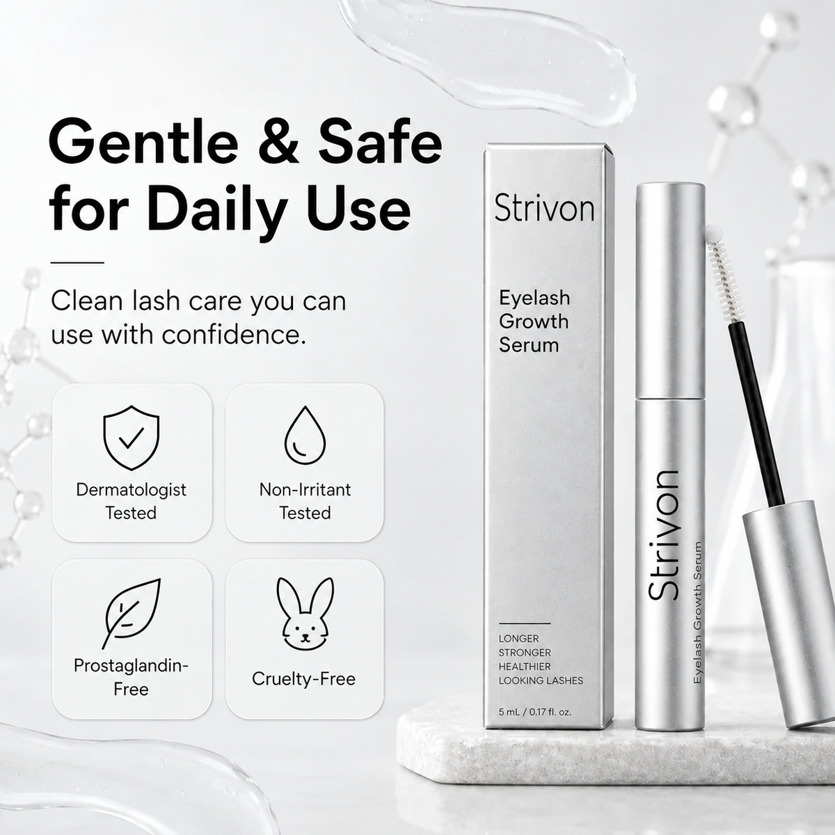 Strivon eyelash growth serum