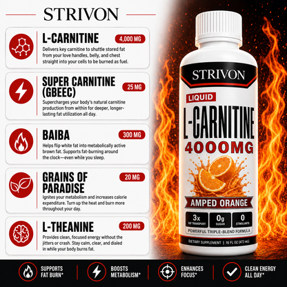 Strivon L-Carnitine 4000mg Liquid