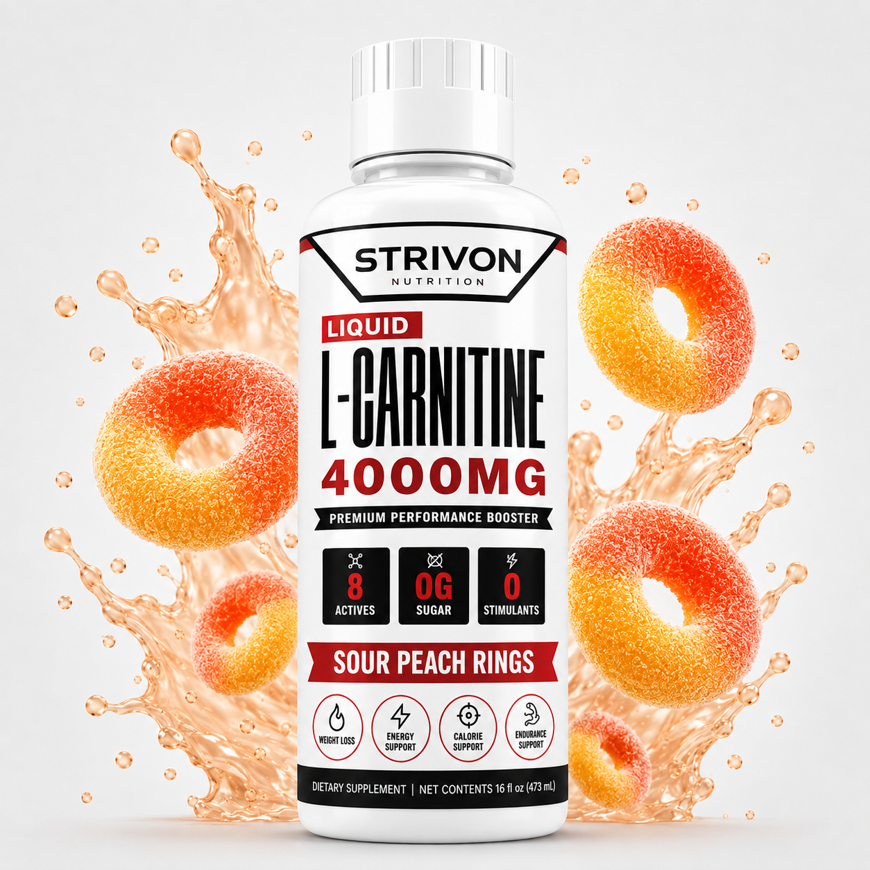 Strivon L-Carnitine 4000mg Liquid