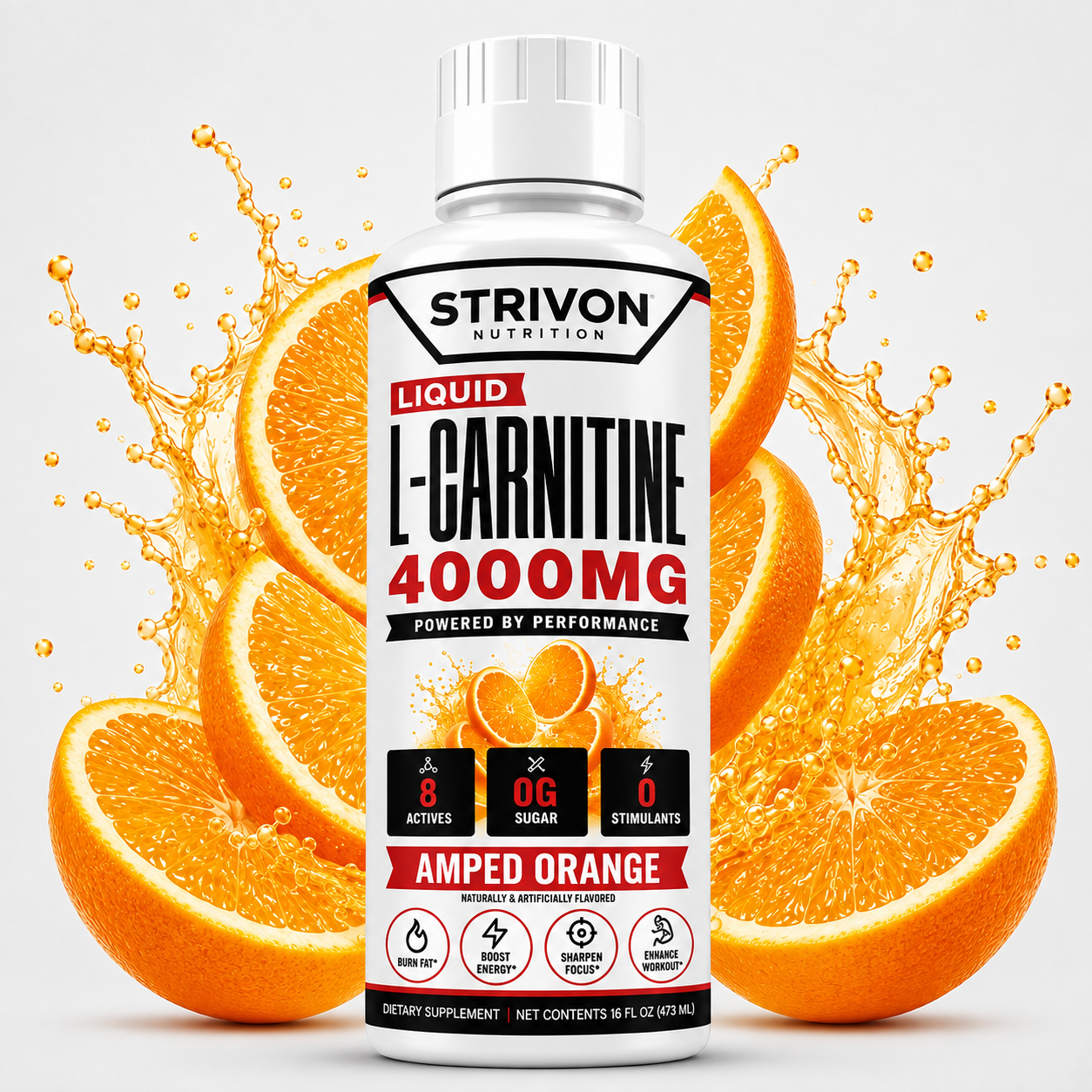Strivon L-Carnitine 4000mg Liquid