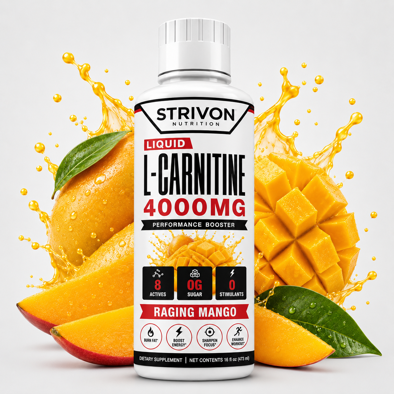 Strivon L-Carnitine 4000mg Liquid